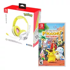 Detective Pikachu Returns + Audifono Pro Pokémon Pikachu 025