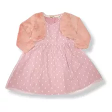 Vestido Regata Com Casaco Bolero Em Pelo Milon 4-6-8