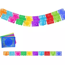 Decoración De Colores Hecha Papel Picado Para Restaurantes.