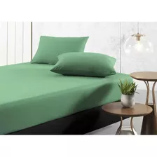 Lençol Avulso Queen Especial 235x275 Verde Floresta Soft