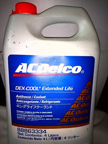Refrigerante Import. Naranja Acdelco Concentrado 50/50 4l