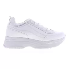 Tenis Mujer Urbanos Casuales Plataforma Negro Y Blanco Aona