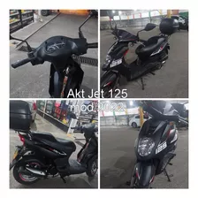 Moto Automática Akt Jet 125 Negro Mate, Modelo 2022