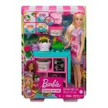 Barbie Set Tienda De Flores, Crea Flores E Incluye Masas!