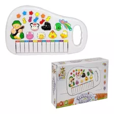 Piano Teclado Musical Bichos Infantil Sons Eletrônico