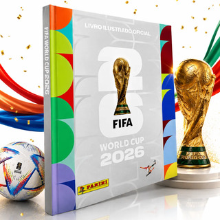 Álbum Capa Dura Prateado Copa Do Mundo 2026 Fifa World Prata