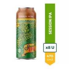 Cerveza Importada Kunstmann Session Ipa Lata 470ml Pack X8