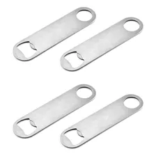 (juego De 4) Sacacorchos Planos, Corcho Rápido De Acero Inox