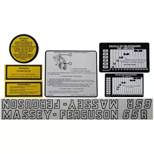Jogo De Decalque (adesivo) Trator Massey Ferguson 65r