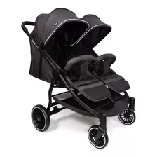 Coche Bebe Mellizos Belluno Baby Momo Twin Multiposicion Tul Color Negro Color Del Chasis Negro