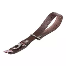 Barber Shop Razor Cut Camera Wrist Strap (perforated Dark Br