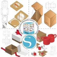 Pack Diseños Silhouette Cameo Cajas A Cortar Svg+eps+ai+cdr