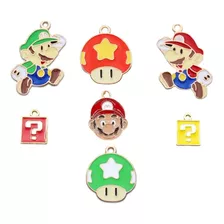 Dijes Para Realizar Bisuteria Paq 25 Pz Juego Mario Bros