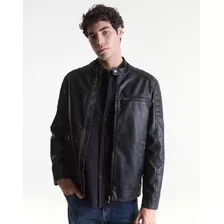 Campera De Cuero Sintético Pu Equus Astana De Hombre