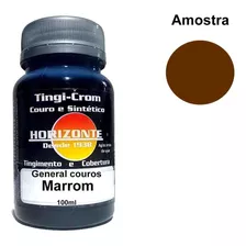 Tinta Para Couro Marrom 100ml Horizonte