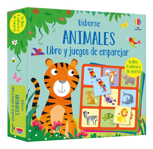 Animales Libro Y Juego Emparejar, De Nolan, Kate. Editorial Usborne En Español, 2022