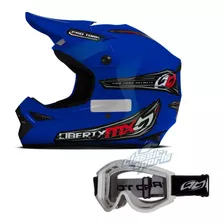 Capacete De Trilha Mx Pro Tork + Óculos Preto Motocross Kit