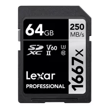 Tarjeta De Memoria Lexar Lsd64gcbna1667 Professional 64gb