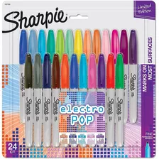 Sharpie Marcador Permanente De Punta Fina, 24