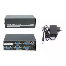 Splitter Divisor Sinal Distribuidor Video Vga 1x4 4 Portas