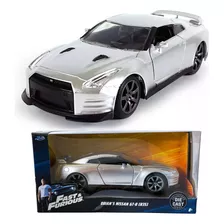 Auto Fast & Furious Brians Nissan Gt-r R35 Gris Furioso