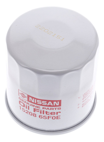 Filtro Aceite Para Nissan Versa 1.6 Genuino 15208-65f0e Foto 2