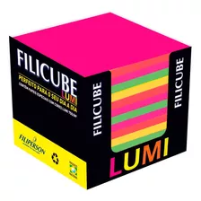 Bloco Recado Rascunho Anotações Filicube Lumi Colorido Neon