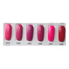 Gel Semipermanente De Uñas 10ml 6 Pz Para Lampara Uv