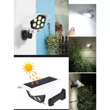 Foco Solar Tipo Camara Sensor De Movimiento + Control Remoto