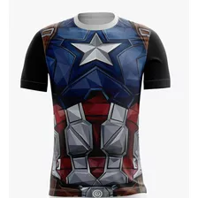 Camiseta Personalizada Capitão América Plus Size