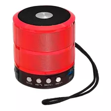 Alto-falante Kapbom Ka-887 Portátil Com Bluetooth Vermelho 