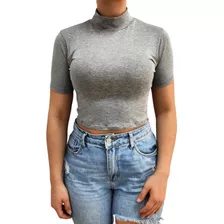 Blusinha Manga Curta Cacharrel Malha Moda Gringa Promoção