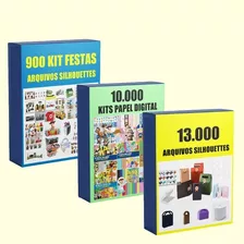 Super Pack Kit Festas Arquivos De Corte E Papeis Digitais