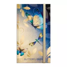 Agenda Butterflyes In Blue Apaisada Semana A La Vista 2023