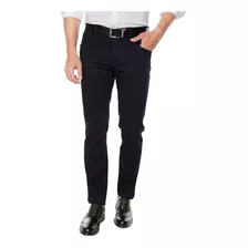 Pantalón Los Caballeros Dril Azul Oscuro Con Spandex