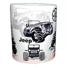 Caneca Jeep Road Personalizada De Porcelana