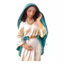 Imagem Nossa Senhora Maria Grávida De Jesus Resina Importada