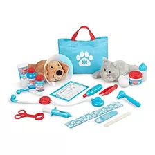 Melissa & Doug Examine And Treat Pet Vet Play Set (24 Piezas