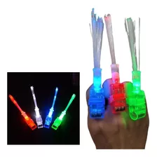 Anillos Dedos Laser Led X 3 Unidades Fibra Óptica Luminosos