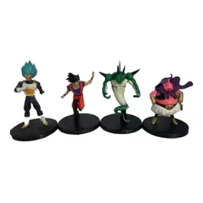 Set X4 Dragon Ball Goku Angel + Vegeta + Buu + Porunga 14cm