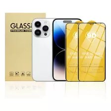 2 Piezas Mica Cristal Templado 9d Para iPhone Marcas