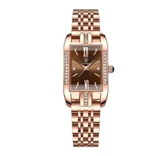 Relógios Femininos De Luxo De Quartzo Quadrado E Diamante Po