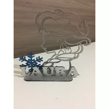 16 Centro De Mesa Frozen Mdf Personalizado