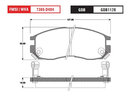 Balatas Trw Delanteras Dodge Colt 1992 A 1994 Foto 2