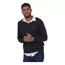 Sweater Cuello V Logo Bordado | Bravo Jeans [28846]