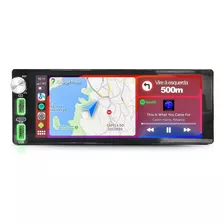 Kit Multimídia Radio 1din Universal Android Carplay Gps Usb Cor Preto