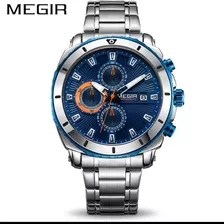 Reloj Megir Para Hombre Ms2075g Nuevo Con Cronografo