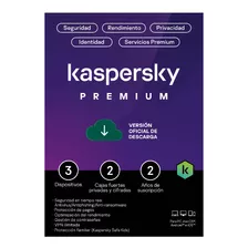 Kaspersky Antivirus Premium 3 Dispositivos Por 2 Años