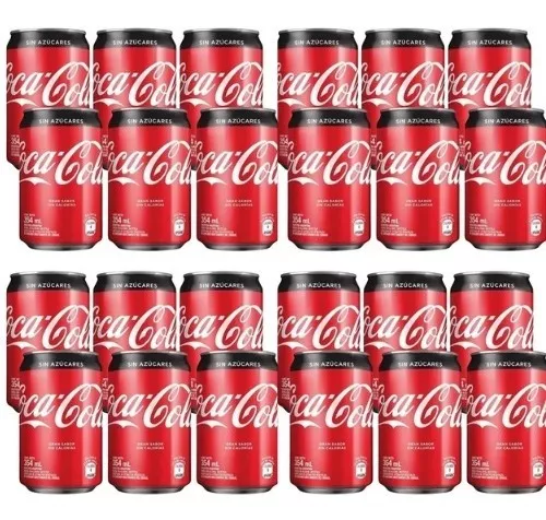 Coca Cola Lata 354ml Zero Pack X24 Gaseosa Zetta Bebidas
