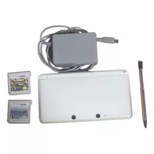 Nintendo 3ds Standard Branco + 2 Jogos - Seminovo